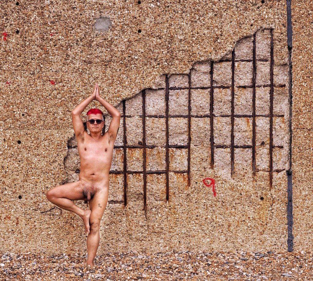 Naked at Portslade beach